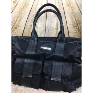 Perry Mackin Zoey Diaper Bag Black Purse